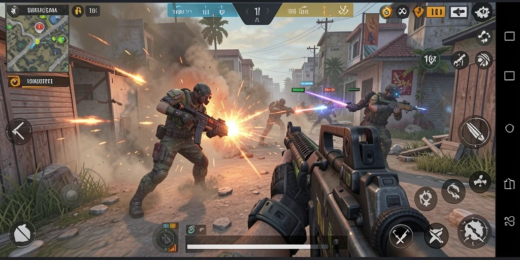 Tangkapan layar gameplay yang menampilkan aksi seru dalam 116X.
