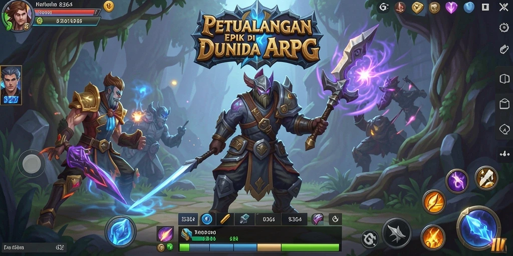 Gameplay mendebarkan dalam dunia fantastis 8364.