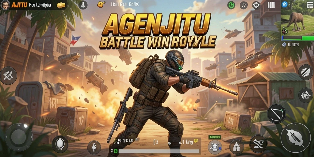 Screenshot gameplay AGENJITU dengan aksi pertempuran dramatis.