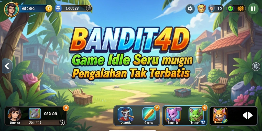 Tampilan gameplay seru dari BANDIT4D dengan elemen Idle yang menarik.