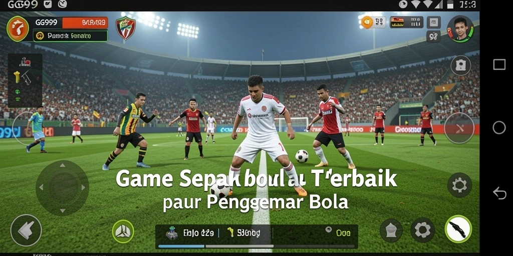 Tampilan gameplay GG999 yang penuh aksi dan strategi sepakbola.
