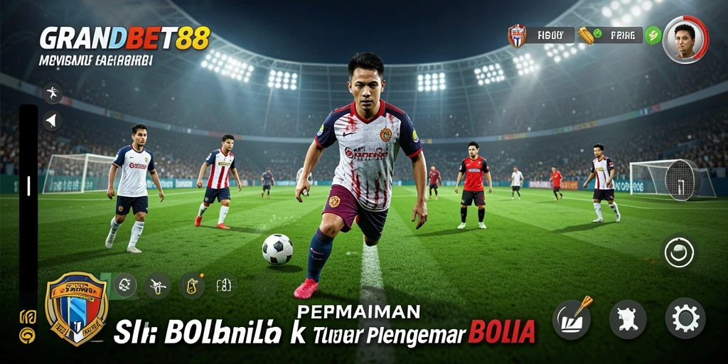 Tampilan gameplay <strong>GRANDBET88</strong> menampilkan keseruan taruhan sepak bola.