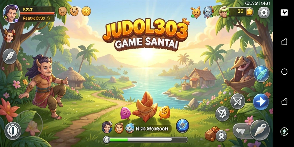 Tampilan gameplay JUDOL303 yang ceria dan mengasyikkan.