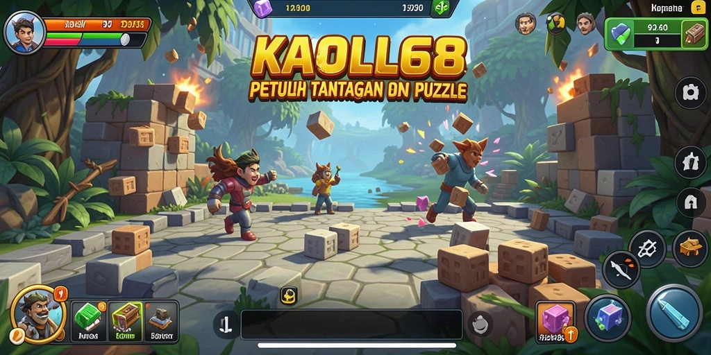 Tampilan menarik gameplay KAOL68 dengan tantangan Puzzle menyenangkan.