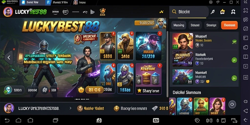 Tampilan antarmuka <strong>LUCKYBEST88</strong> yang intuitif dan mudah digunakan.