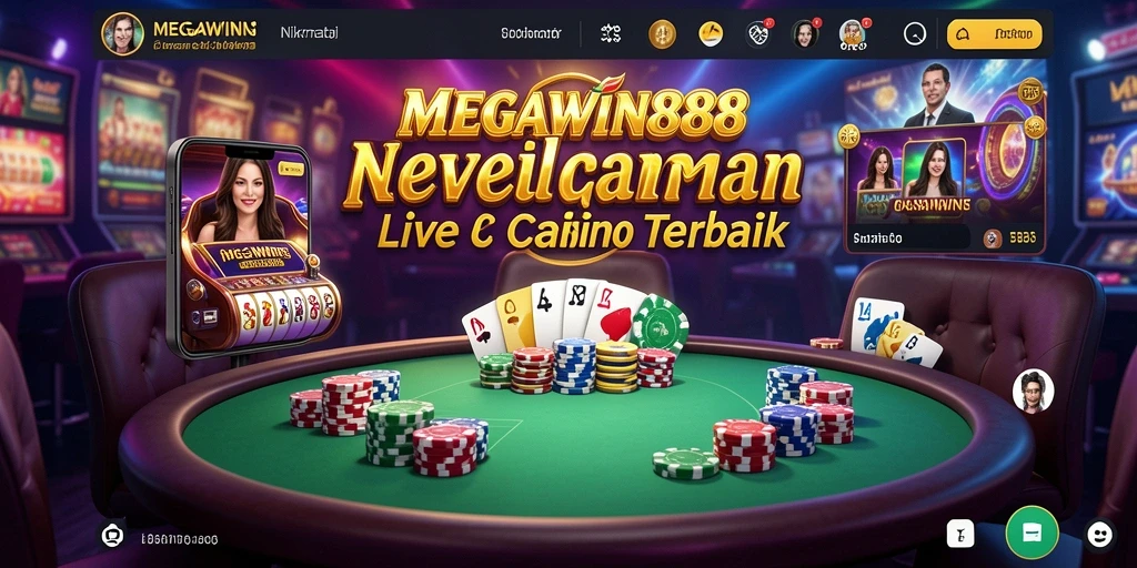 Tampilan gameplay menegangkan di Live Casino MEGAWIN888.