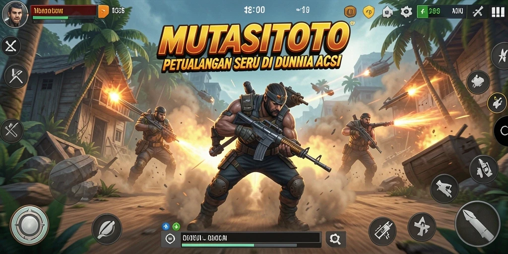 Tampilan gameplay intens dalam aksi di MUTASITOTO.