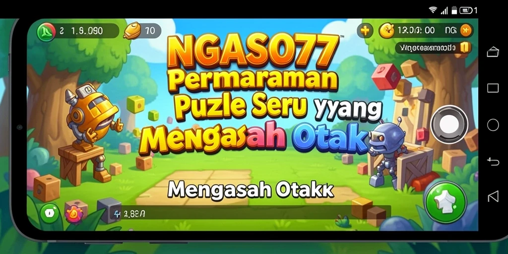 Skrinshot utama gameplay NGASO77 yang menampilkan tantangan puzzle seru.