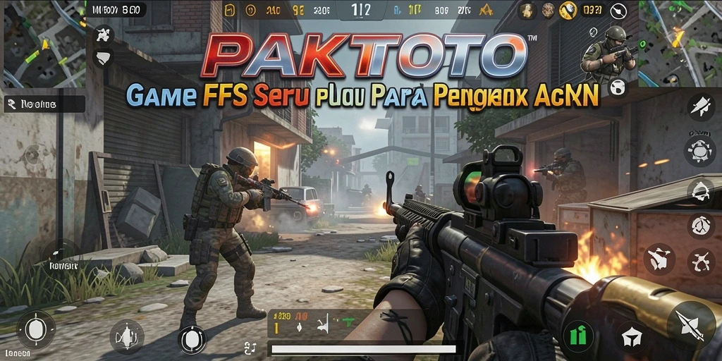Screenshot menampilkan aksi seru dalam permainan FPS PAKTOTO.