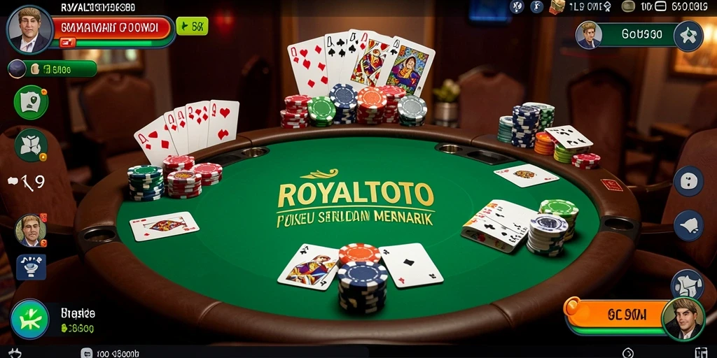 Tampilan gameplay seru di ROYALTOTO dengan pemain yang bersaing.
