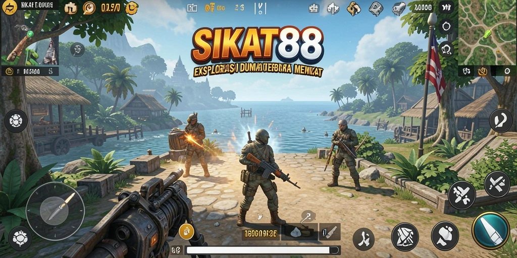 Tampilan gameplay menarik dari SIKAT88 dalam dunia terbuka yang luas.