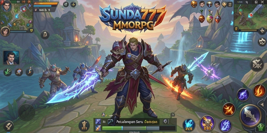 Tangkapan layar gameplay SUNDA777 menampilkan aksi seru dalam dunia MMORPG.