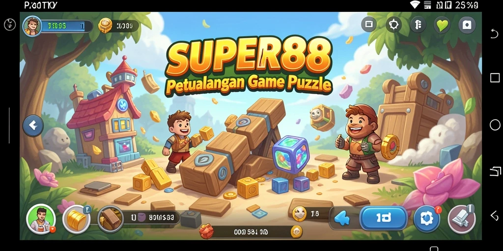 Screenshot gameplay SUPER88 menampilkan tantangan Puzzle yang menarik.