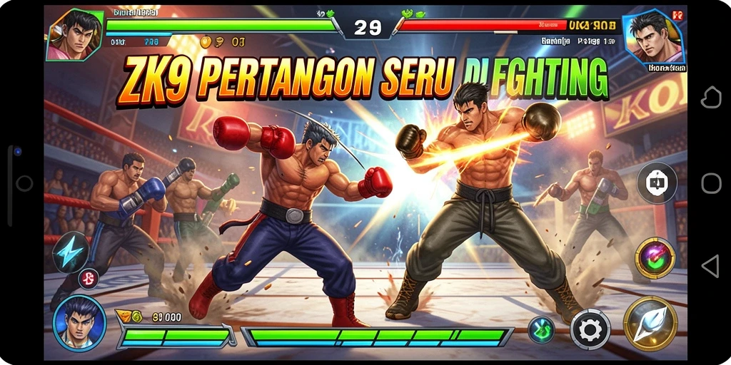 Gameplay ZK9 menampilkan aksi pertarungan yang mendebarkan dan karakter unik.